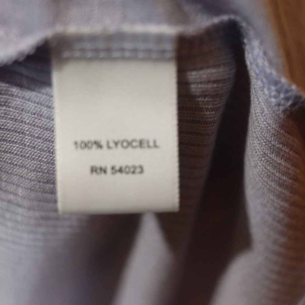 Banana Republic Heritage Lavender Pocket Ribbed Tshirt LG Lyocell - Picture 9 of 9